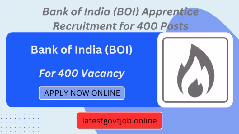 Bank of India (BOI) Apprentice Recruitment for 400 Posts